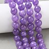 Dyed Natural Malaysia Jade Beads Strands G-G021-01D-01-5