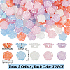 150Pcs 5 Colors Plastic Beads KY-PH0001-67-2
