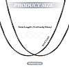 2Pcs Stainless Steel Punk Box Chain Necklaces for Men NJEW-LP0001-15EB-2