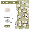 Nbeads 100Pcs 1-Hole Aluminum Buttons DIY-NB0007-77D-2