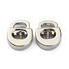 Alloy Spring Cord Locks FIND-WH0110-063P-1