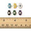 30Pcs Alloy Enamel Beads ENAM-FS0003-56-5