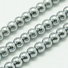 Non-magnetic Synthetic Hematite Beads Strands G-K015-2mm-02-1