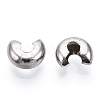 Non-Tarnish 304 Stainless Steel Crimp Beads Covers STAS-S117-011D-1