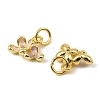 Brass Enamel Charms KK-C107-19G-2