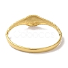 304 Stainless Steel Grooved Hinged Bangles for Women BJEW-I315-16G-3