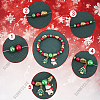 Christmas Theme DIY Glass & Plastic Beads Bracelet Making Kits DIY-SC0028-18-6