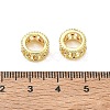 Brass Micro Pave Medium Orchid Cubic Zirconia Beads CU-CBA42CA-08G-2