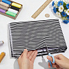 Cotton Fabric with Strip Pattern DIY-PH0037-96A-3