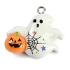 Halloween Theme Resin Pendants RESI-M046-01K-02-1