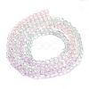 Transparent Painted Glass Beads Strands LS-DGLA-A034-T1mm-A23-5