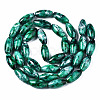 Baking Paint Glass Beads Strands DGLA-S115-22x10mm-S59-2