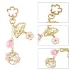 Alloy Enamel Pendant Keychains HJEW-FS00052-02-3