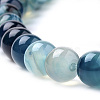 Natural Striped Agate/Banded Agate Beads Strands X-G-S259-04C-8mm-3