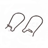 304 Stainless Steel Hoop Earrings Findings Kidney Ear Wires X-STAS-L216-22C-B-2