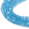 Imitation Jade Glass Beads Strands EGLA-A034-T2mm-MB08-4