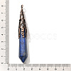 Dyed Natural Lapis Lazuli Pointed Big Pendants G-P560-02R-17-3