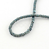Faceted Square Electroplate Non-magnetic Synthetic Hematite Bead Strands G-S203-24E-2