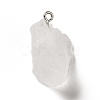 Raw Rough Natural Quartz Crystal Pendants G-A028-01H-2