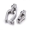Tarnish Resistant 304 Stainless Steel Clasps STAS-E440-83P-3