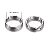 Tarnish Resistant 304 Stainless Steel Split Rings STAS-D438-01-3