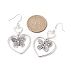 Heart Alloy Dangle Earrings EJEW-JE05534-02-2