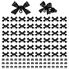 25 Pairs 304 Stainless Steel Bowknot Stud Earring Findings STAS-ME0003-34EB-1