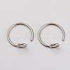 Tarnish Resistant 316L Surgical Stainless Steel Earring Hooks X-STAS-G229-04P-1