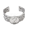 Constellation Alloy Open Cuff Bangles for Women Men BJEW-C064-01AS-10-2