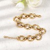 304 Stainless Steel Link Chain Bracelets for Women BJEW-P388-02B-G-2
