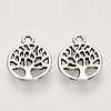 Tibetan Style Alloy Pendants TIBEP-T009-25AS-RS-2