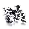 304 Stainless Steel Stud Earring Findings Ion Plating(IP) STAS-O119-11A-B-1