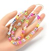 Word LOVE Acrylic Mobile Straps HJEW-YW0001-04-3
