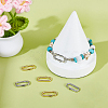 6Pcs 2 Colors Brass Clasps KK-WR0001-79-4