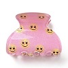 Smiling Face Pattern Acrylic Claw Hair Clips PHAR-G004-05-1