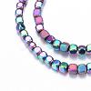 Electroplate Non-magnetic Synthetic Hematite Bead Strands G-Q467-11C-1