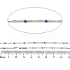 Brass Dapped Chains AJEW-Q153-02P-14-2
