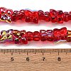 Transparent Glass Beads Strands GL-CBAAE04-02-3
