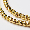 Non-magnetic Synthetic Hematite Beads Strands G-P262-29-3x4mm-G-1