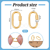 2Pcs 925 Sterling Silver Locking Carabiner Clasps STER-PH0003-94-2