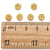 Brass Grade A Crystal Rhinestone Spacer Beads RB-A006-6MM-G-4