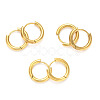 Ion Plating(IP) 304 Stainless Steel Huggie Hoop Earrings EJEW-O087-06F-G-2