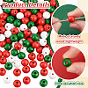 600Pcs 3 Colors Christmas Natural Wood Beads WOOD-GA0001-57-3