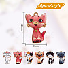 48Pcs 6 Styles Alloy Enamel Pendants ENAM-DR0001-04-2