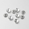 Tibetan Style Alloy Flower Bead Caps X-TIBEB-O004-16-1