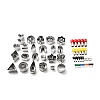 Tarnish Resistant 430 Stainless Steel Clay Earring Cutters Set DIY-G082-02-1