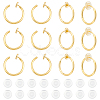 Unicraftale 20Pcs 304 Stainless Steel Clip-on Earring Findings STAS-UN0055-12-1