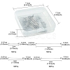 200Pcs 4 Styles 304 Stainless Steel Ball Head Pins for Craft Jewelry Making STAS-YW0001-71-3