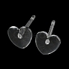 Resin Stud Earring Findings X1-FIND-H046-07-2