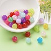 Imitation Jade Acrylic Beads X-SACR-S188-10mm-M-3